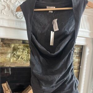 Aritzia Charcoal Contour Top